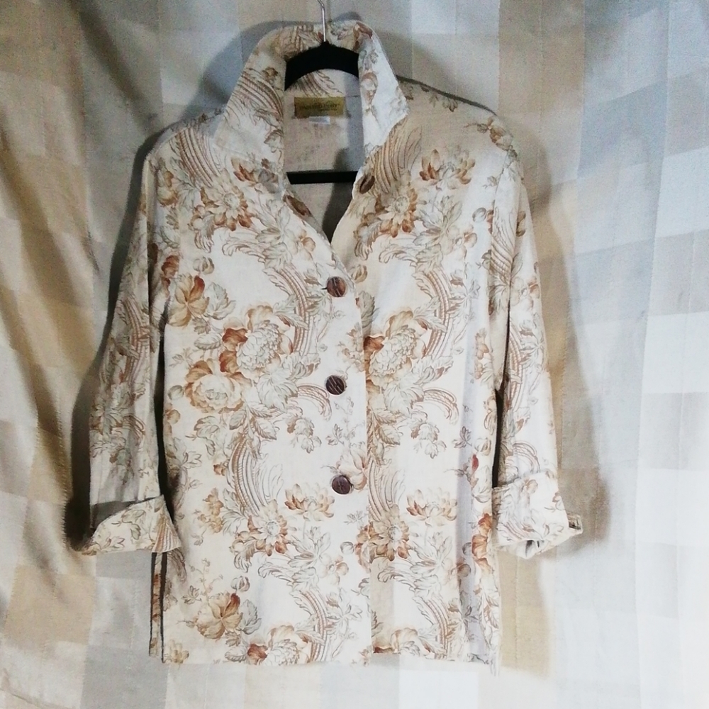 Painted Pony 100% linen jacket size M made in 🇺🇲